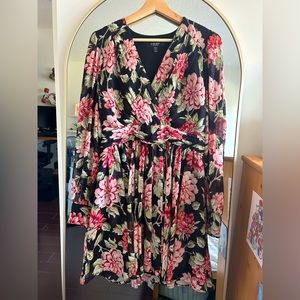 Ever New Long Sleeve Floral Mini Dress